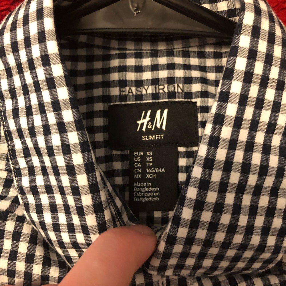 h&m slim fit dress shirt